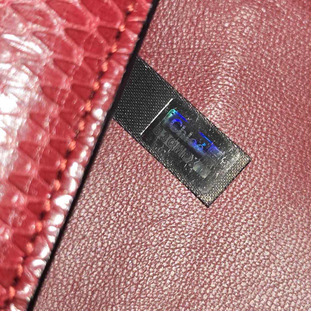 Chloe Red Python Georgia Long Wallet With Dustbag - Picture 9 of 10